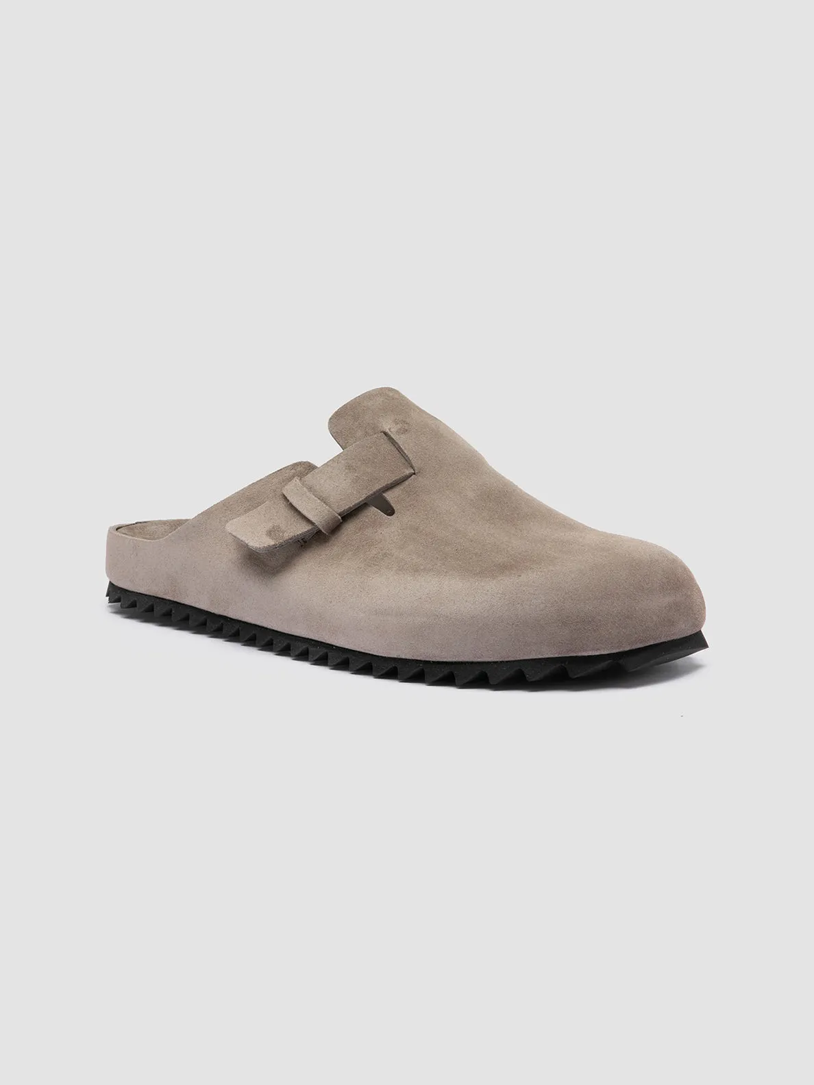 AGORÀ 004 - light grey Suede Sandals