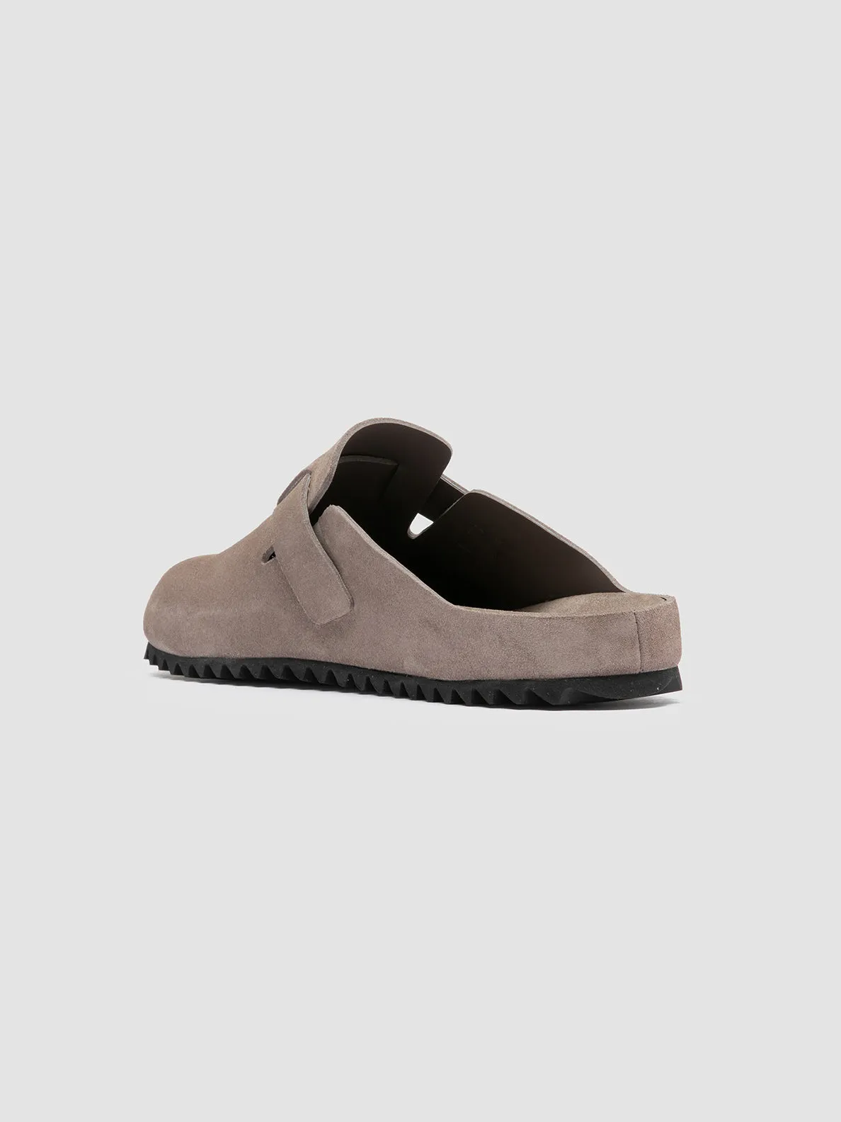 AGORÀ 004 - light grey Suede Sandals