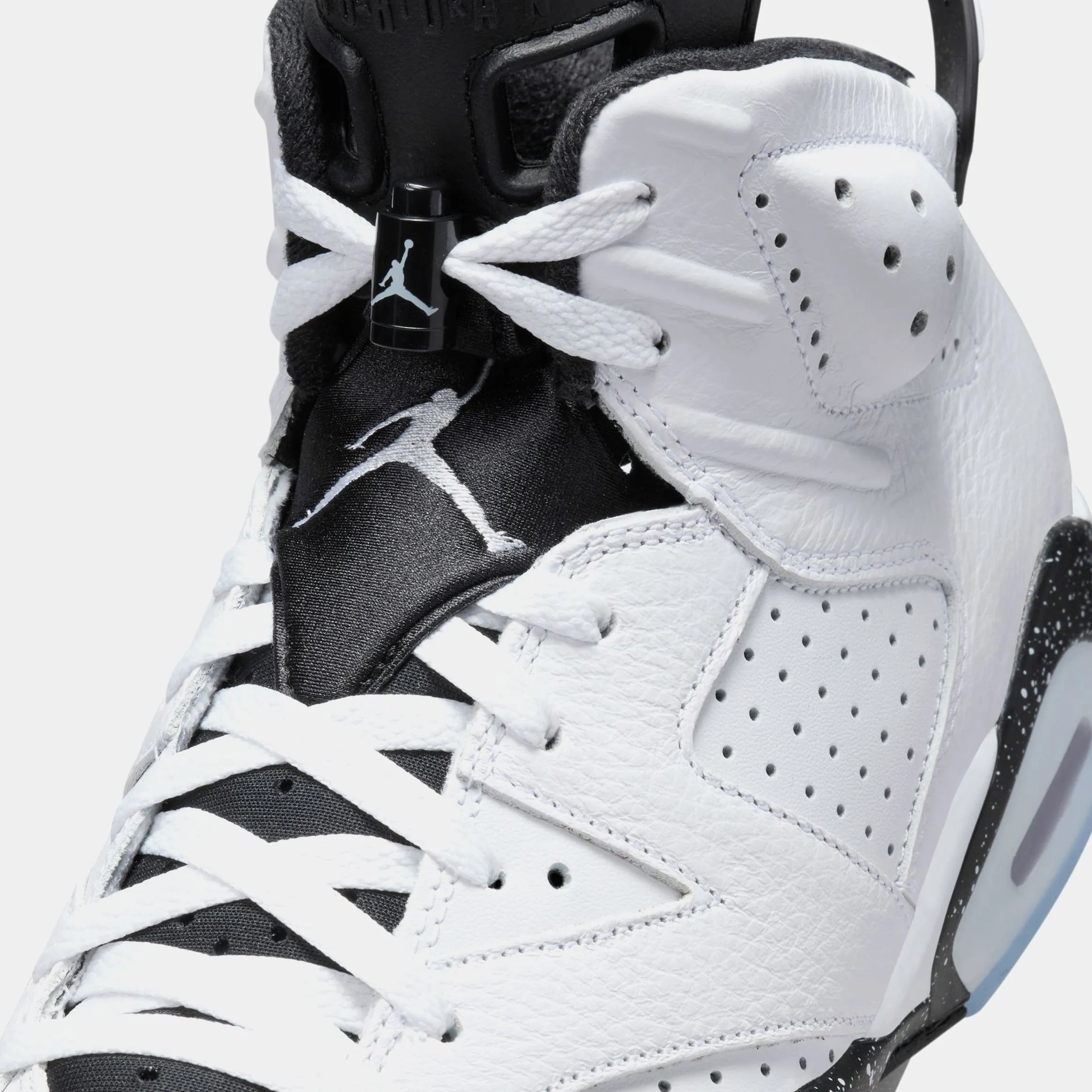 Air Jordan 6 Retro White & Black Mens Lifestyle Shoes (White/Black)