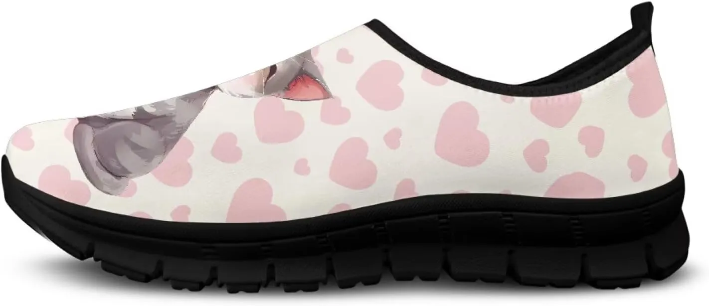 Animals Sneakers for Women Casual Low Top Cozy Slip On Sneakers Non-Slip Lightweight Athletic Walking Shoes for Teen Girls US 5.5-11.5