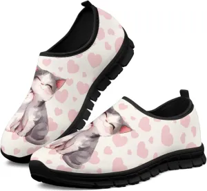 Animals Sneakers for Women Casual Low Top Cozy Slip On Sneakers Non-Slip Lightweight Athletic Walking Shoes for Teen Girls US 5.5-11.5