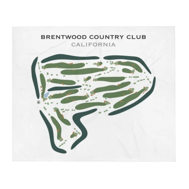 Brentwood Country Club, California - Printed Golf Course
