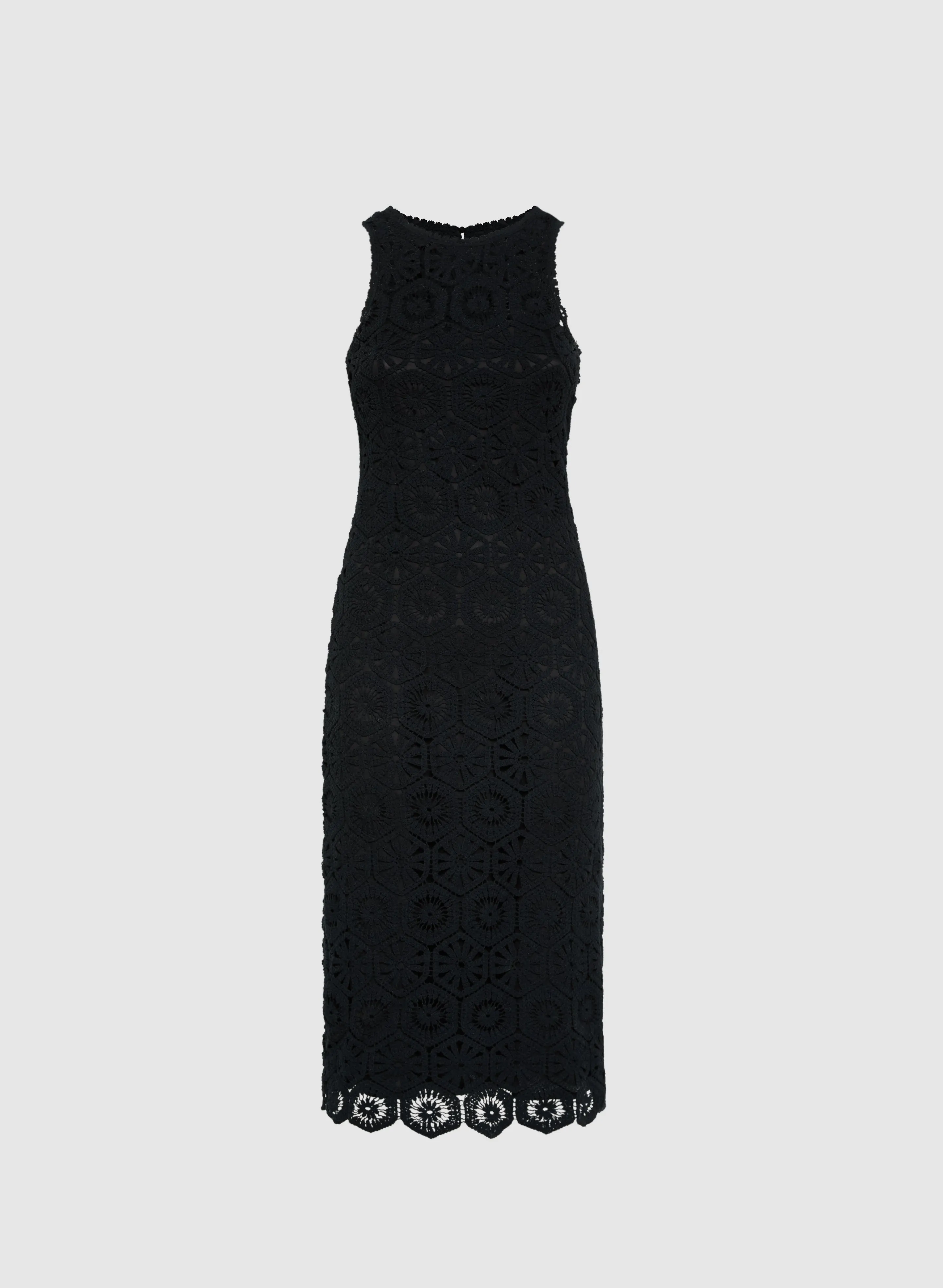 Crochet Trim Dress