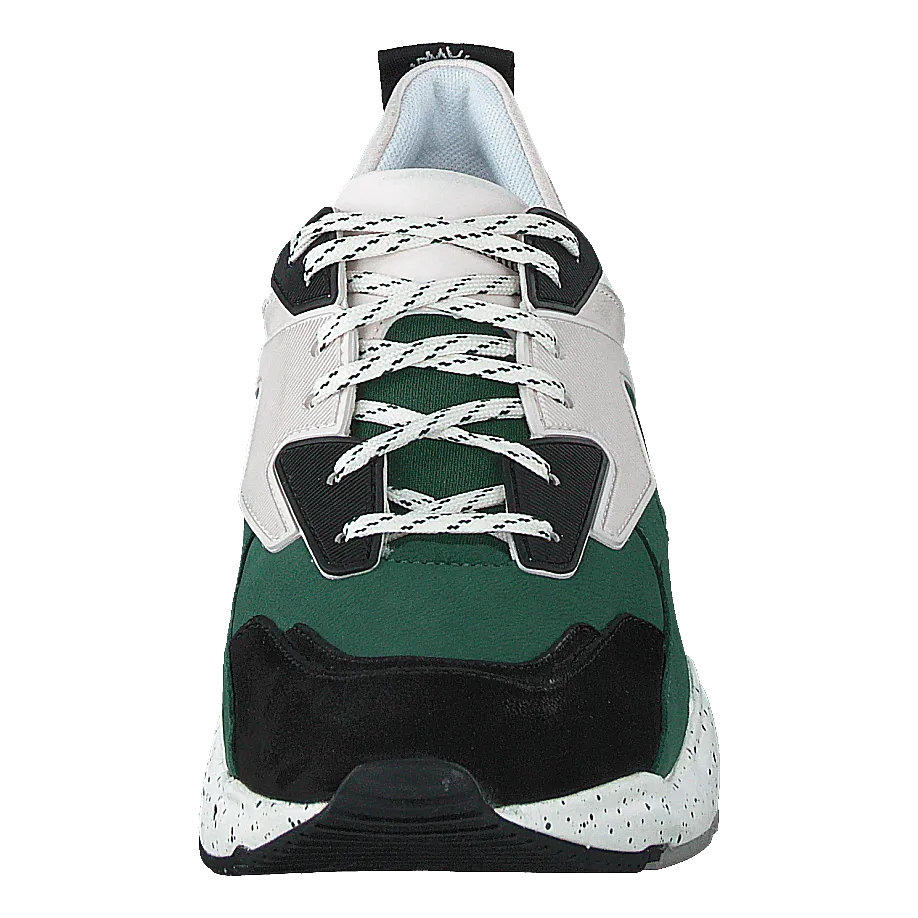 Delphiville Leather Sneaker Hunter Green