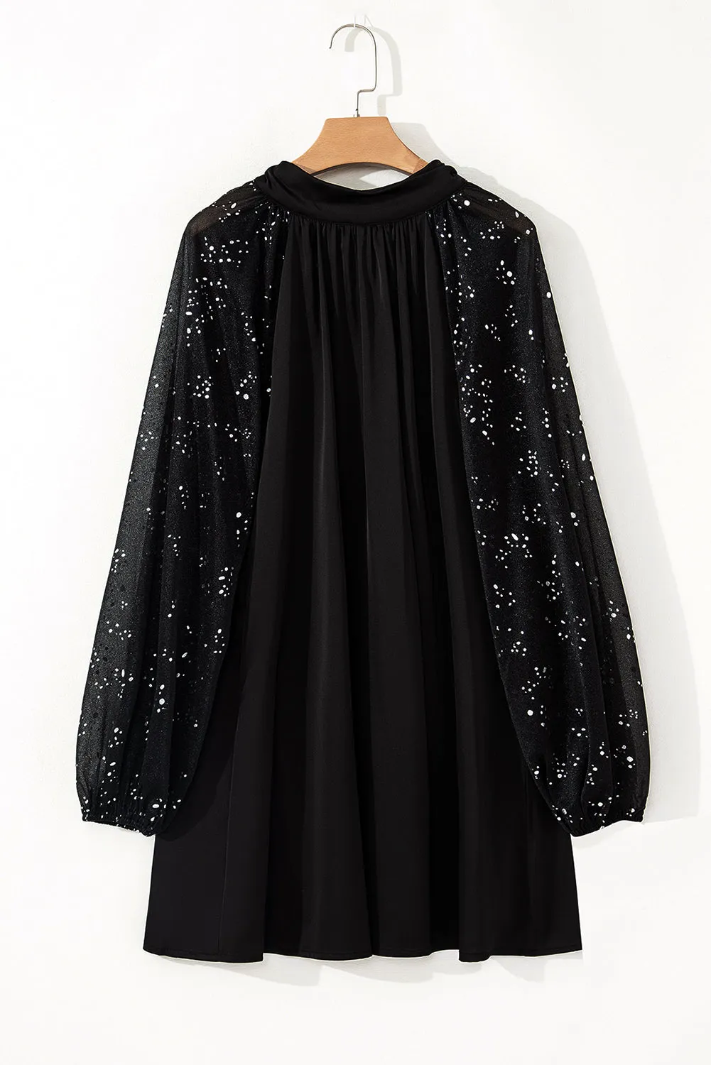Esther Glittering Mesh Sleeve Dress