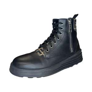 FENDI “FF” MOTO HIGH-TOP BOOT