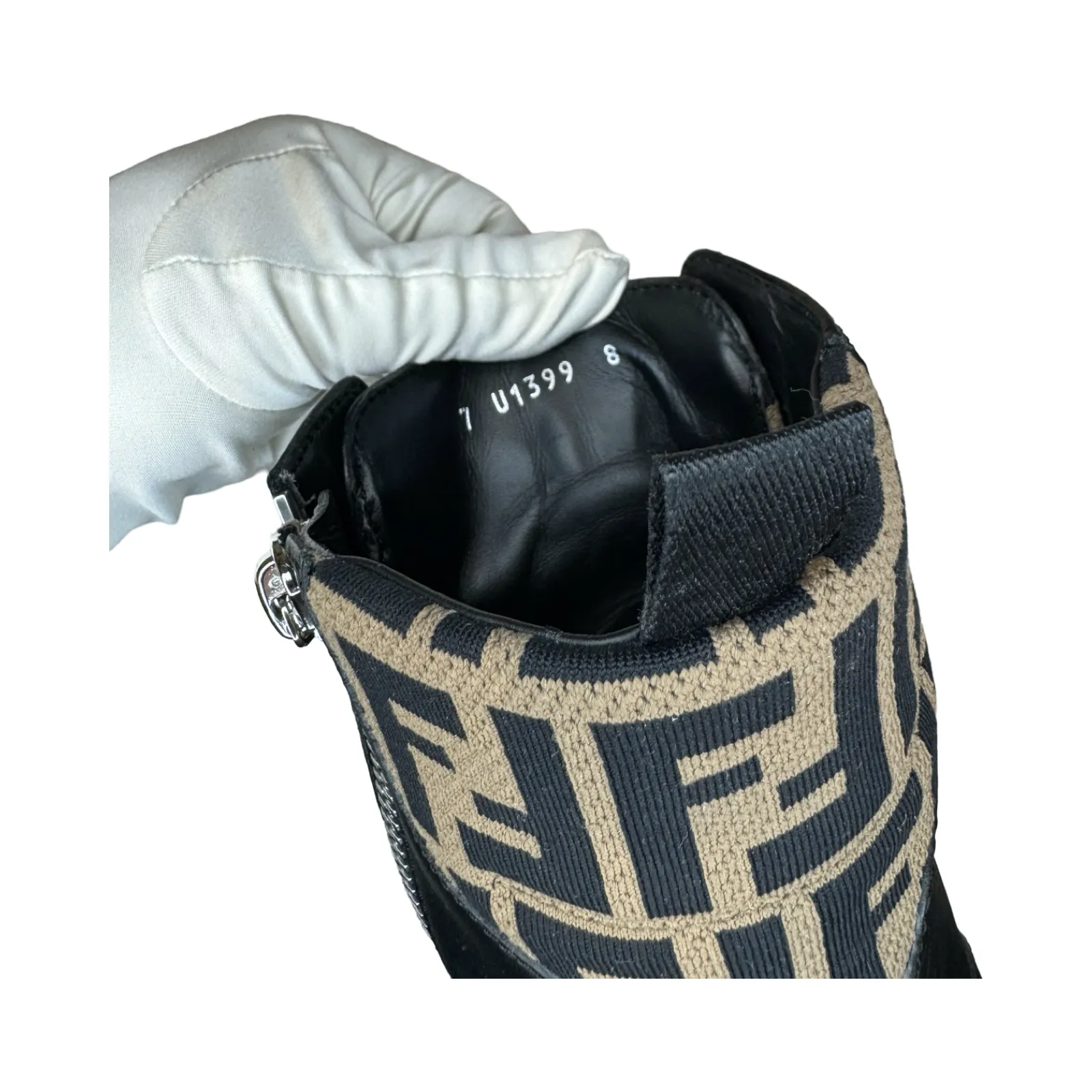 FENDI “FF” MOTO HIGH-TOP BOOT