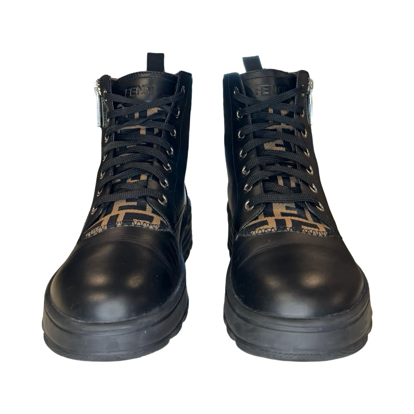 FENDI “FF” MOTO HIGH-TOP BOOT