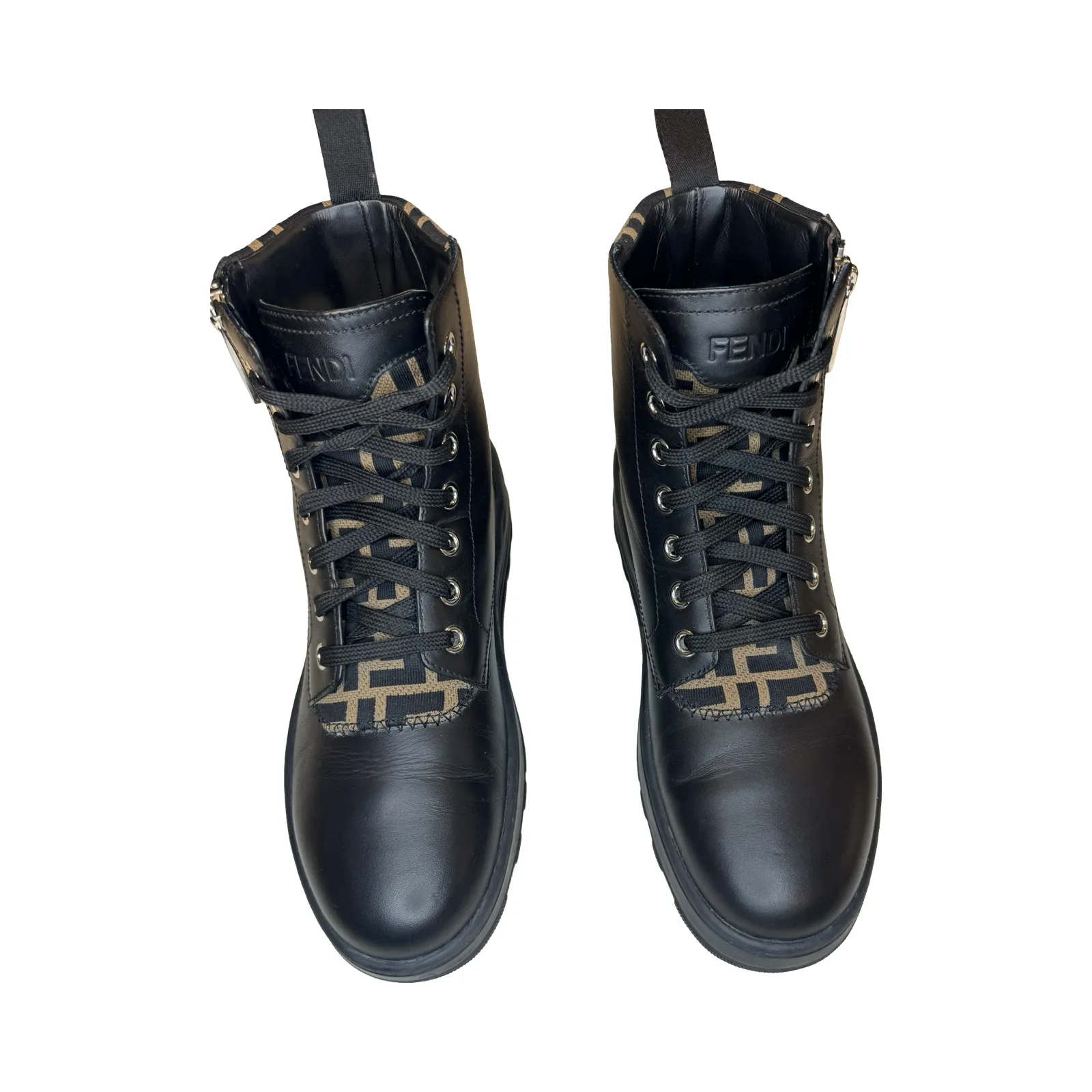 FENDI “FF” MOTO HIGH-TOP BOOT