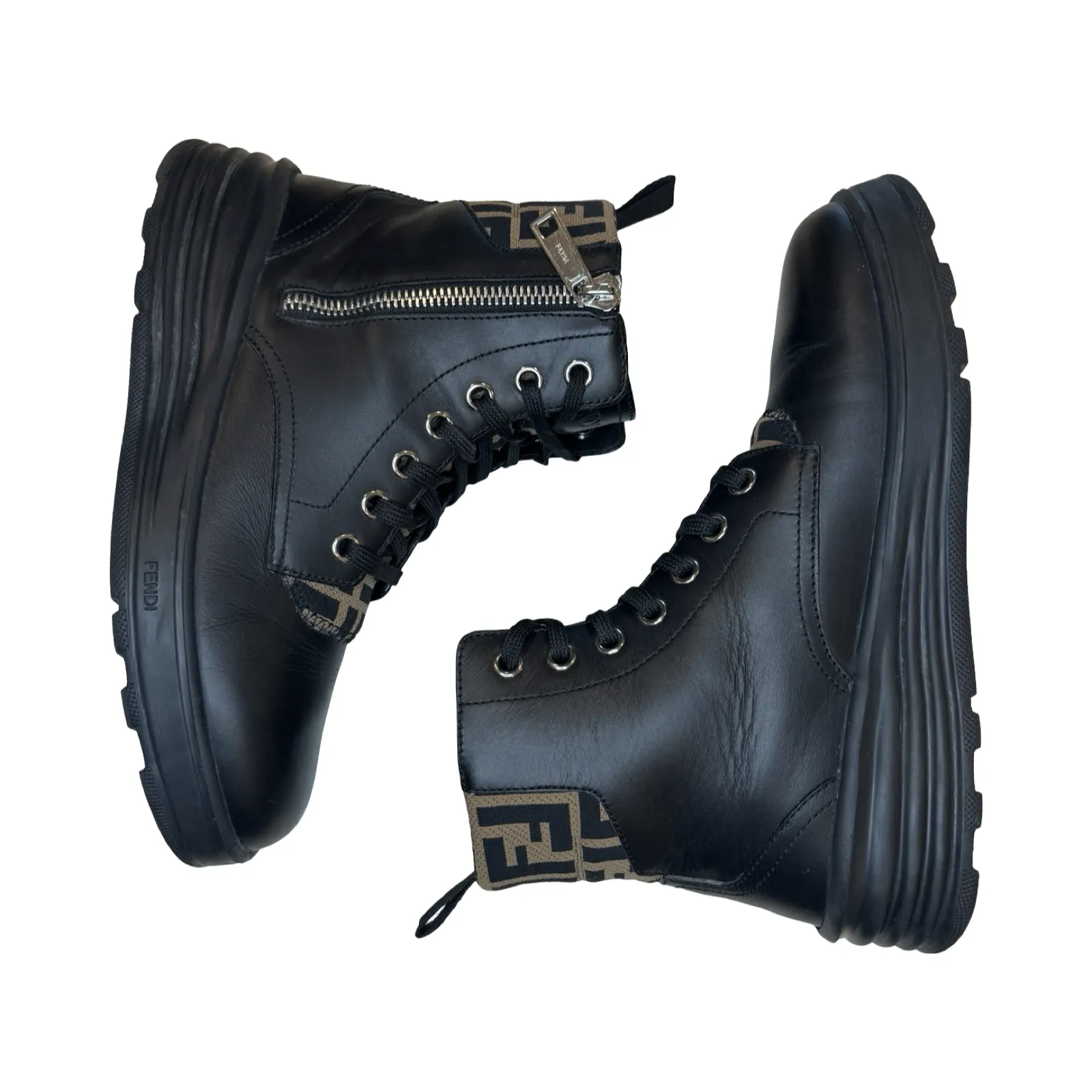 FENDI “FF” MOTO HIGH-TOP BOOT