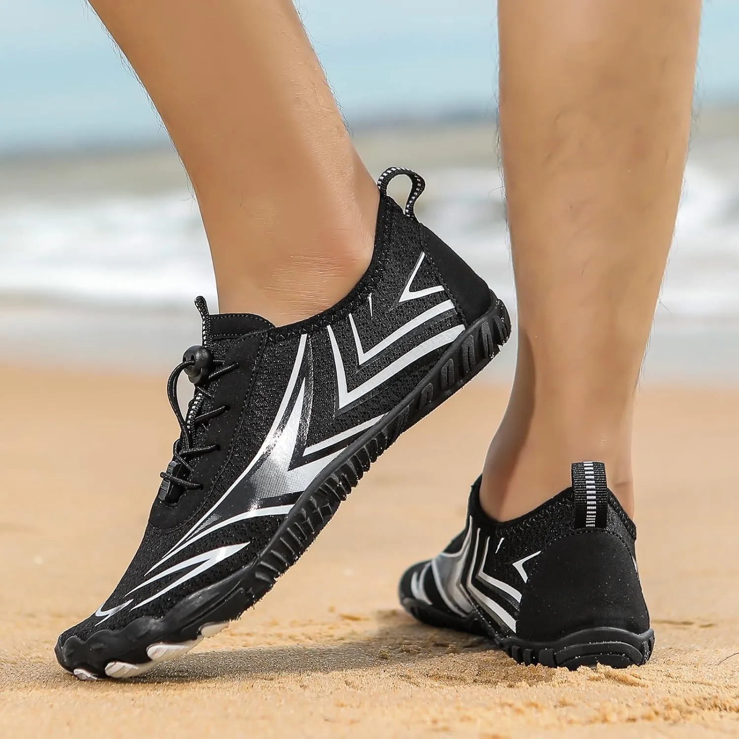 Grounding Shoes for Women Breathable Grounded Footwear Non-Slip Fashion Hiking Shoe Lightweight Hike Barefoot Shoes Athletic Hiking Water Sneakers Beach Outdoor Water Sports Shoe