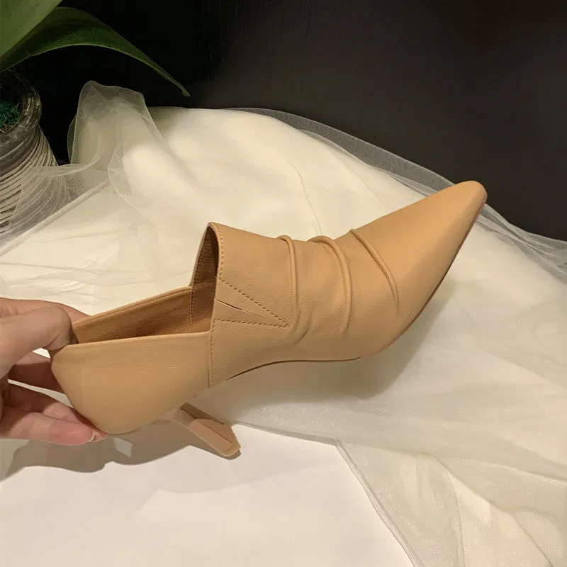High Heel Loafer Pumps - Zissy