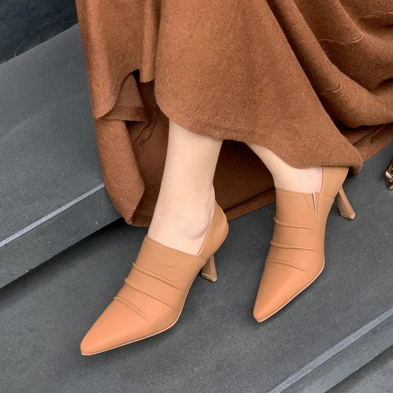 High Heel Loafer Pumps - Zissy