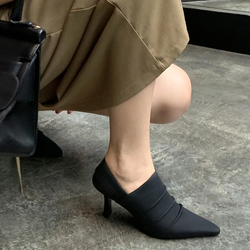 High Heel Loafer Pumps - Zissy