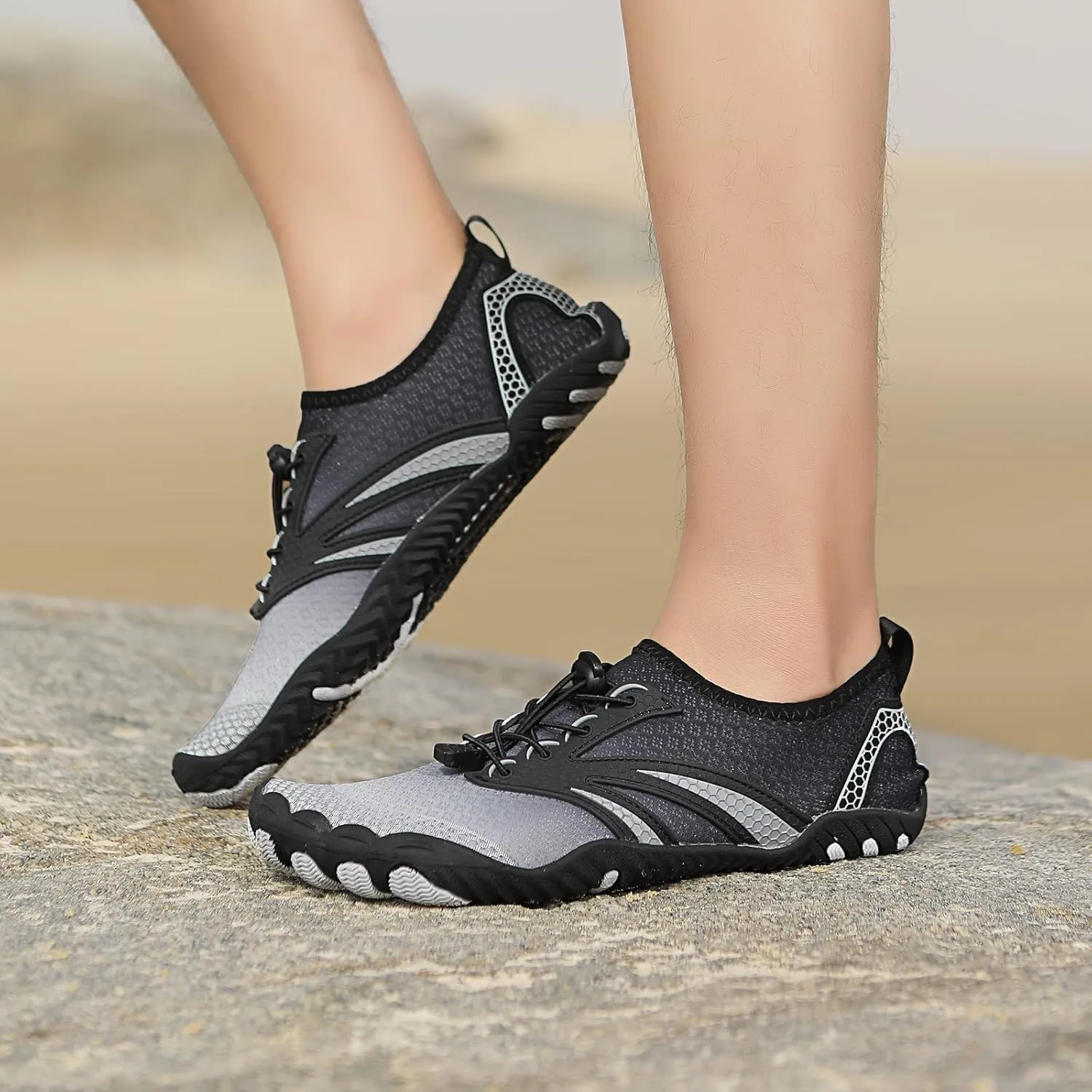 Hike Barefoot Shoes for Women Men, Water Shoes with Wide Toe Box, Non-Slip & Quick Dry Breathable Beach Pool Aqua Swim Surf Walking Shoes