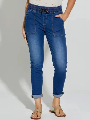 Hope Roll Cuff Jogger | Indigo