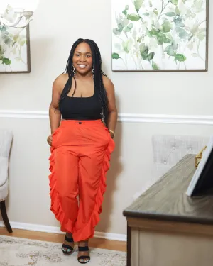 Kianda Jogger Pant With Ruffles