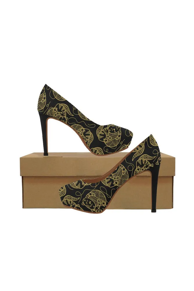 Kool Kat Sketch Women's High Heels (Model 044)