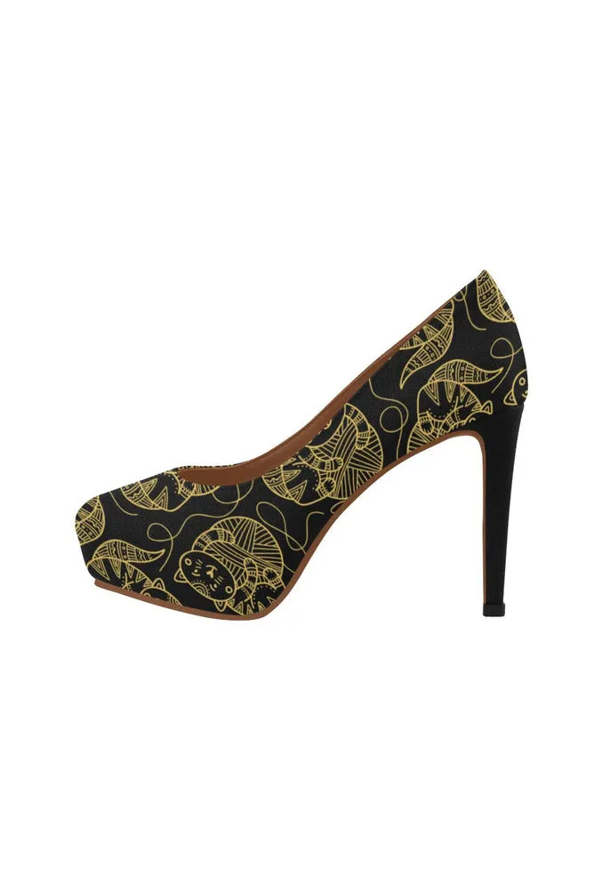 Kool Kat Sketch Women's High Heels (Model 044)