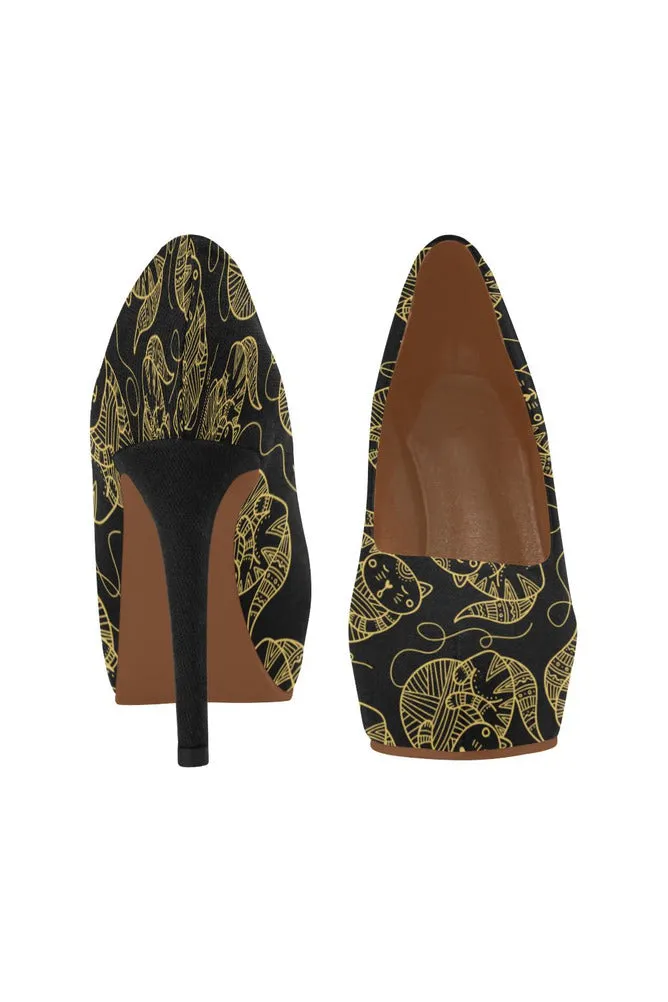 Kool Kat Sketch Women's High Heels (Model 044)