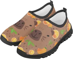 Litter Kids Slip-On Walking Sneakers Cozy Tennis Running Shoes Casual Breathable Sneaker Travel Exercise Lightweight Shoes Non-Slip Workout Shoes US Size 11-15