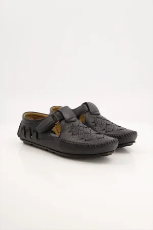 Men Driving Sandal Black