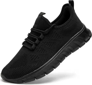 Men Tennis Shoes Running Shoes - Gym Sneakers Shoes Walking Workout Shoes Non Slip Walking Athletic Slip on Breathable Mesh Comfortable Lightweight Casual Fashion Sports Shoes
