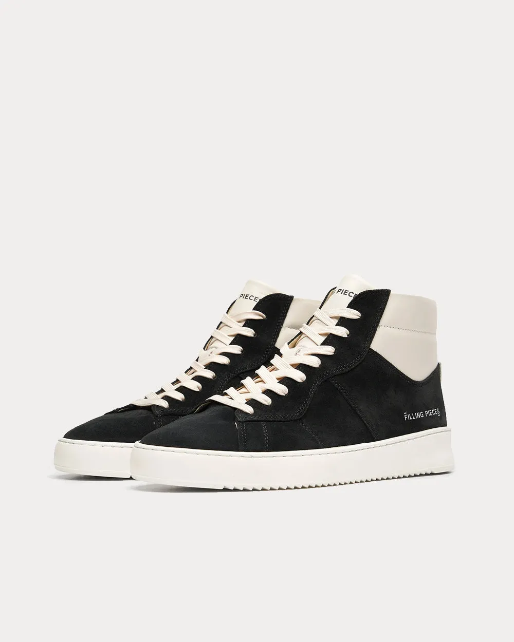 Mid Court Suede Black High Top Sneakers