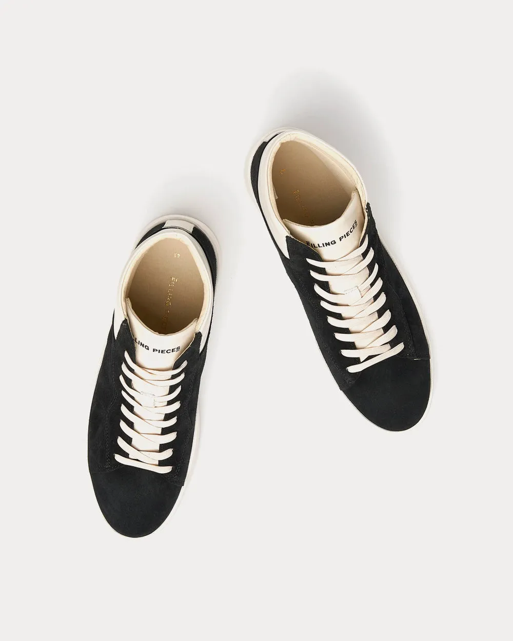 Mid Court Suede Black High Top Sneakers
