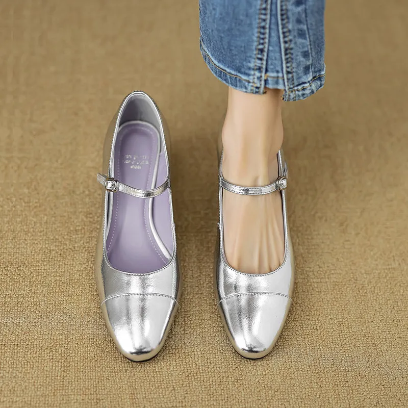 Mid Heel Mary Jane Heels