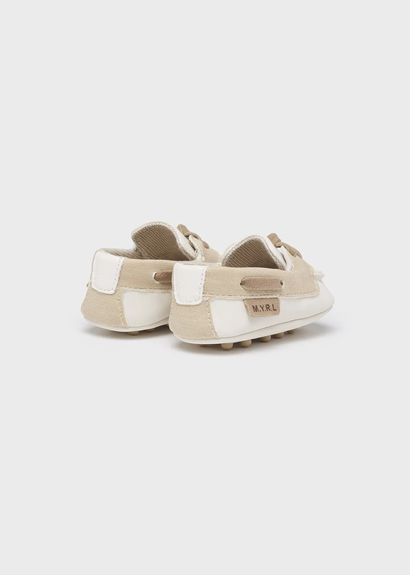 Newborn Boy Ivory Pre-Walker Moccasins