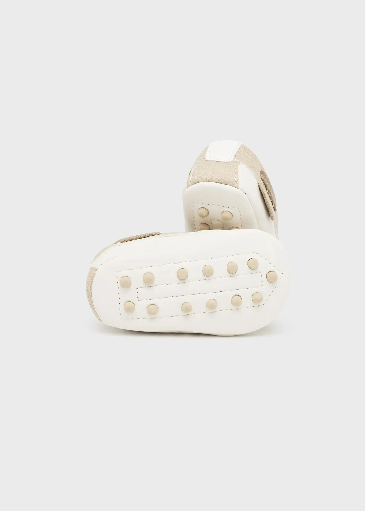 Newborn Boy Ivory Pre-Walker Moccasins