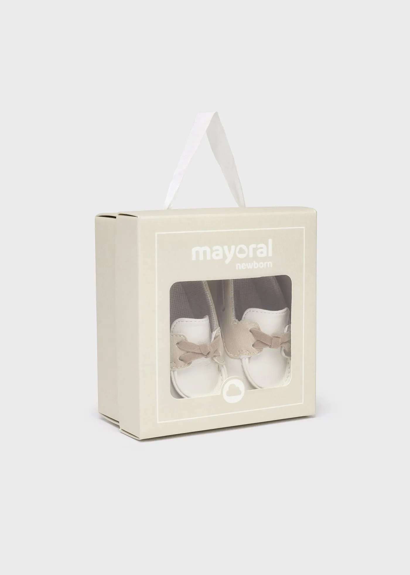 Newborn Boy Ivory Pre-Walker Moccasins