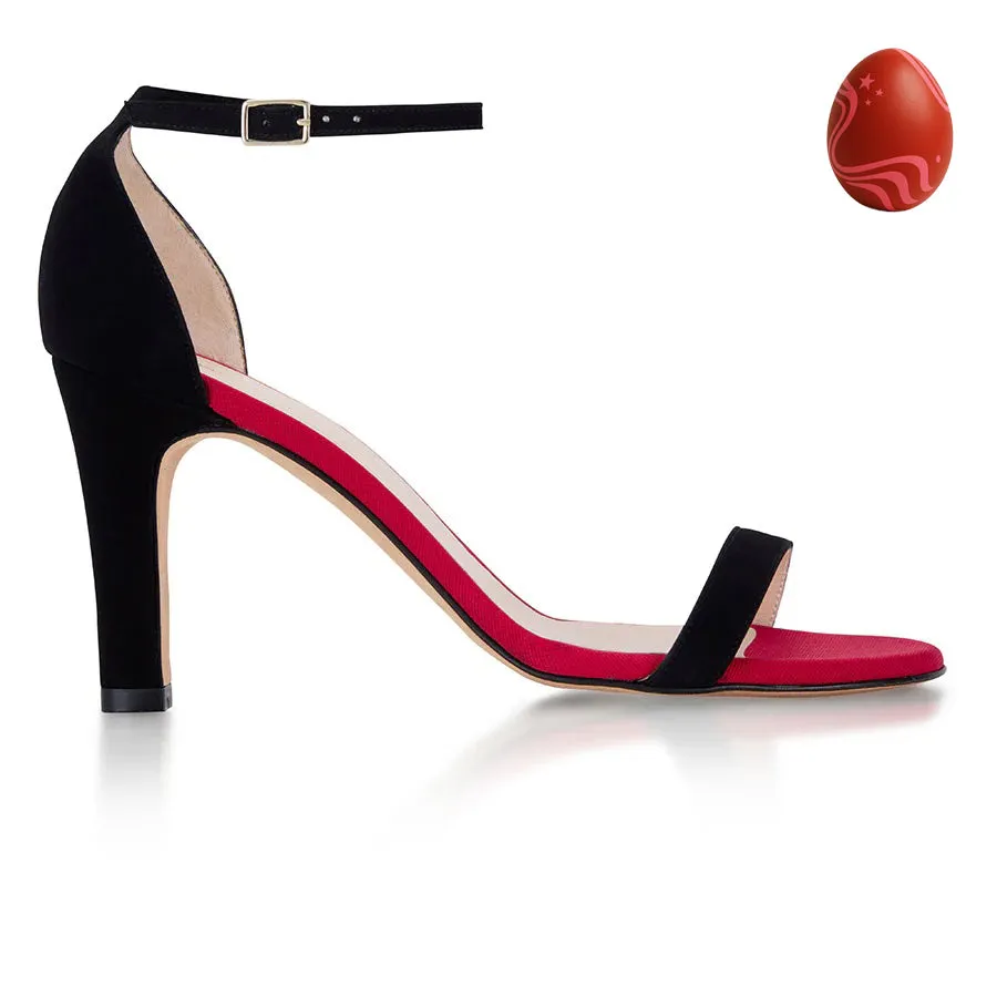 Out Out Sandal - Black Suede