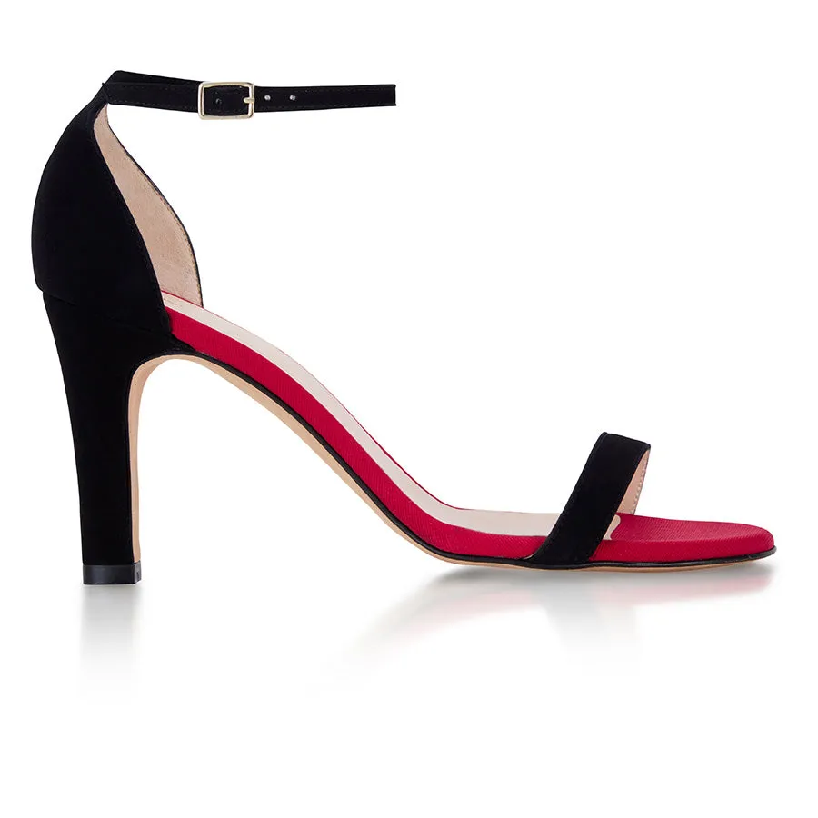 Out Out Sandal - Black Suede