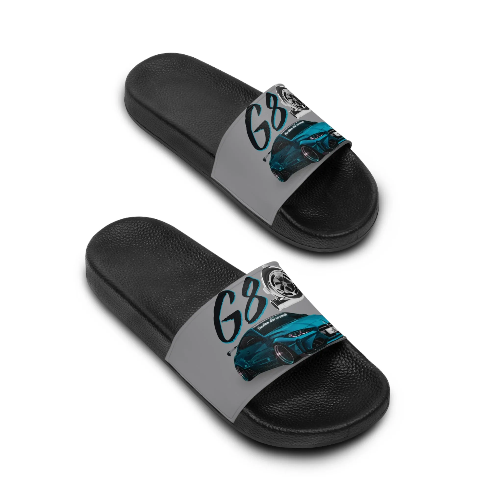 "Men's BMW G80 Slide Sandals – Stylish & Comfortable Car-Themed Footwear"