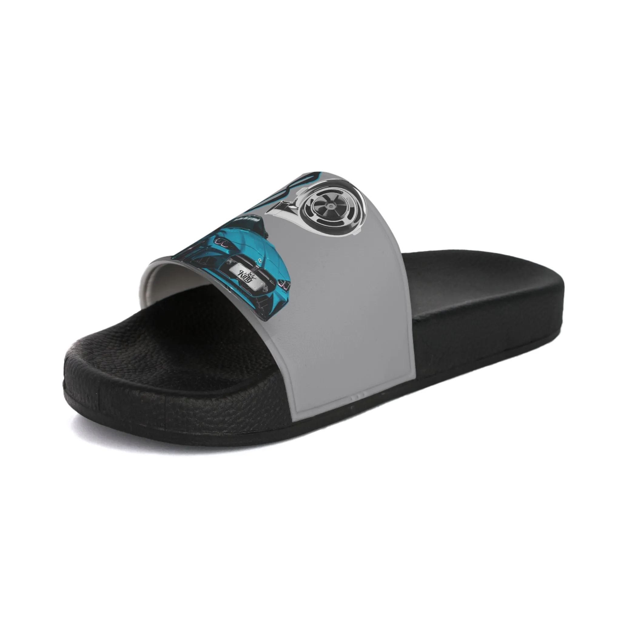 "Men's BMW G80 Slide Sandals – Stylish & Comfortable Car-Themed Footwear"