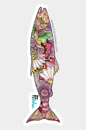 REDtro Salmon Sticker
