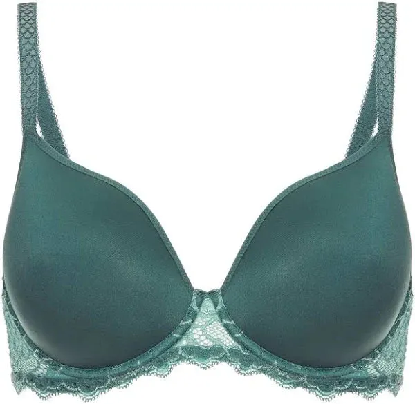 Simone Prle  Caresse 3D Plunge Bra, Vert Boreal