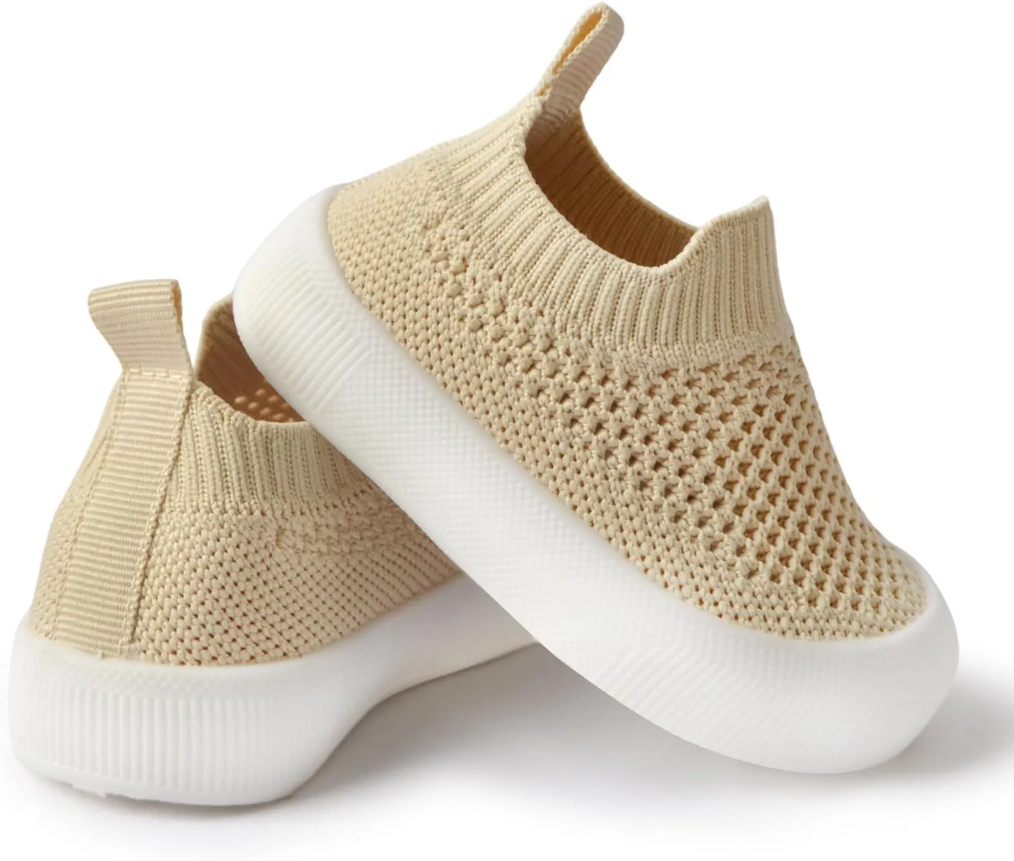 Toddler Shoes Baby Girl Boy Soft Breathable Mesh Wide Toe Box Lightweight Non-Slip Slip On First Walking Shoes