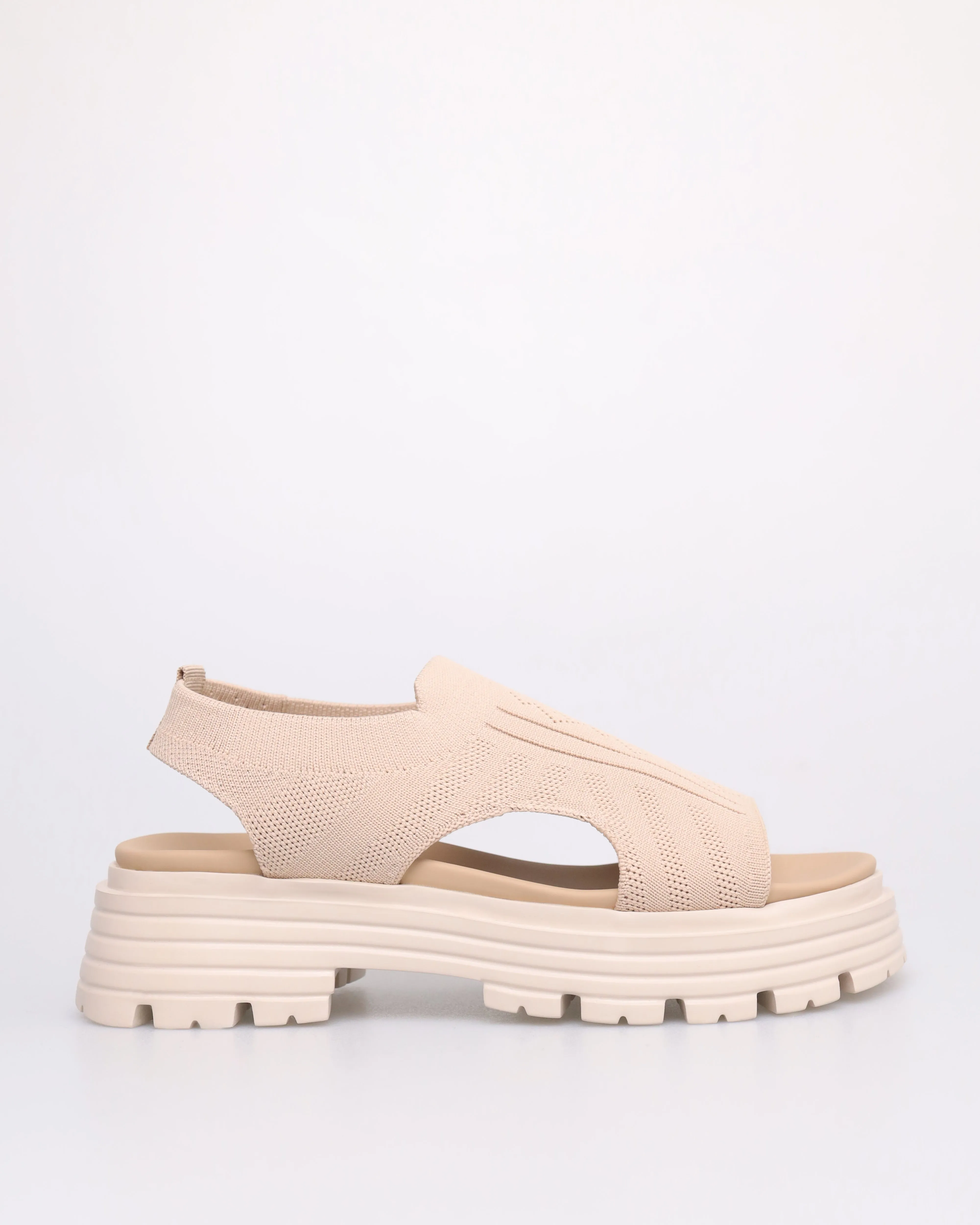 Tomaz YX164 Ladies Knit Sandals (Beige)