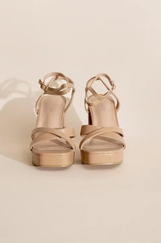 TOP MODA VALOR-1 Cross Ankle Strap Heels