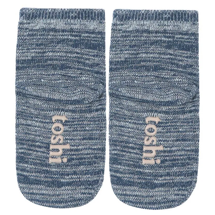 Toshi Organic Ankle Marle Socks - Midnight