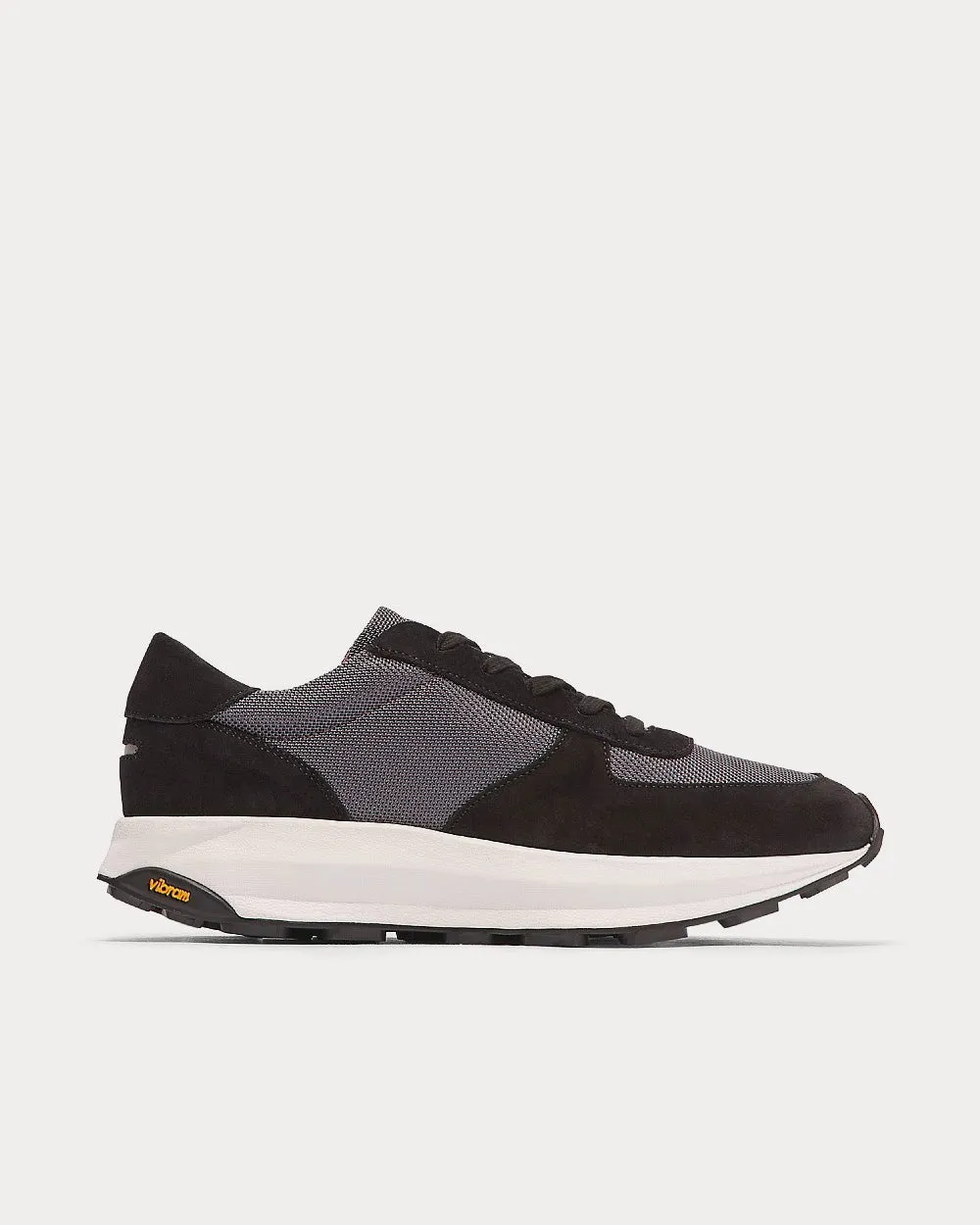 Trinity Tech Suede Mesh Black / Grey Low Top Sneakers