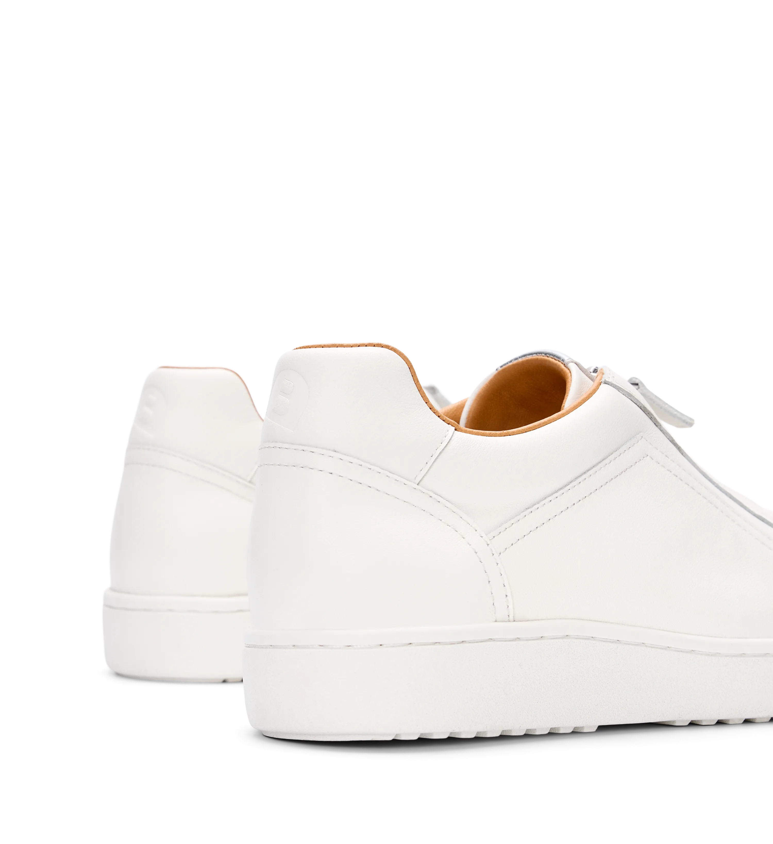 Troupial White Leather Sneakers