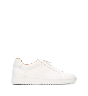 Troupial White Leather Sneakers