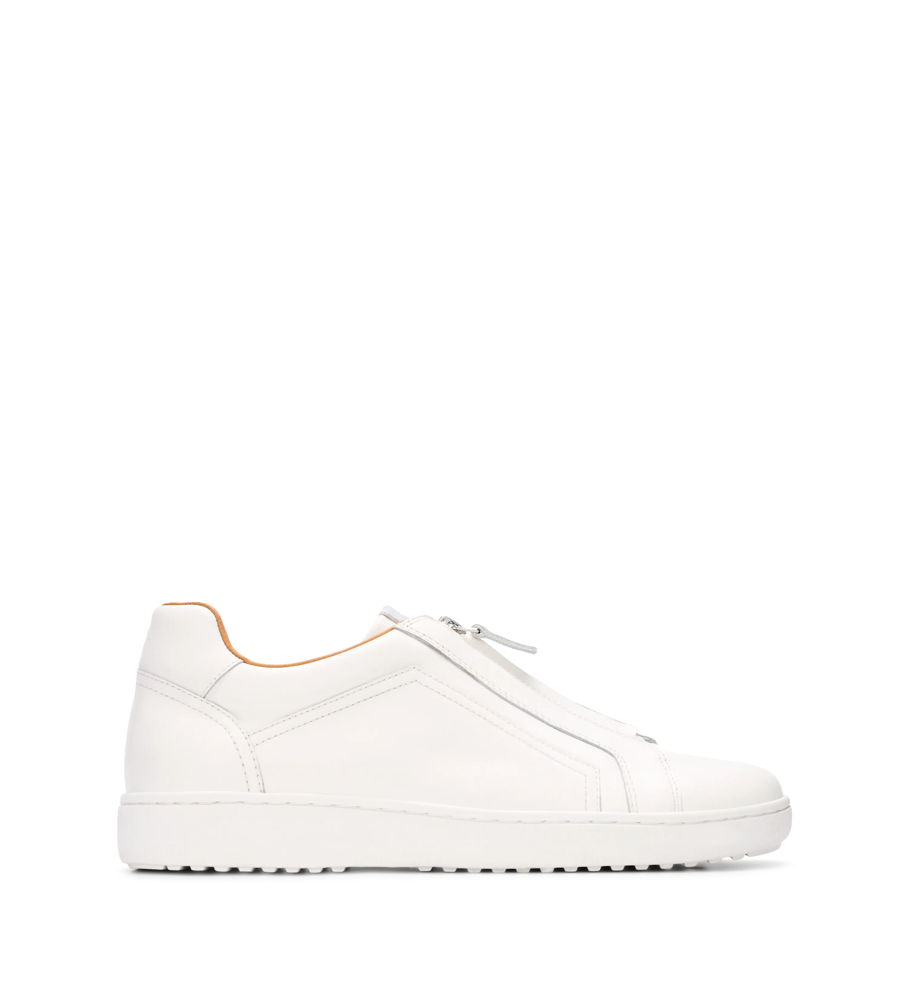 Troupial White Leather Sneakers