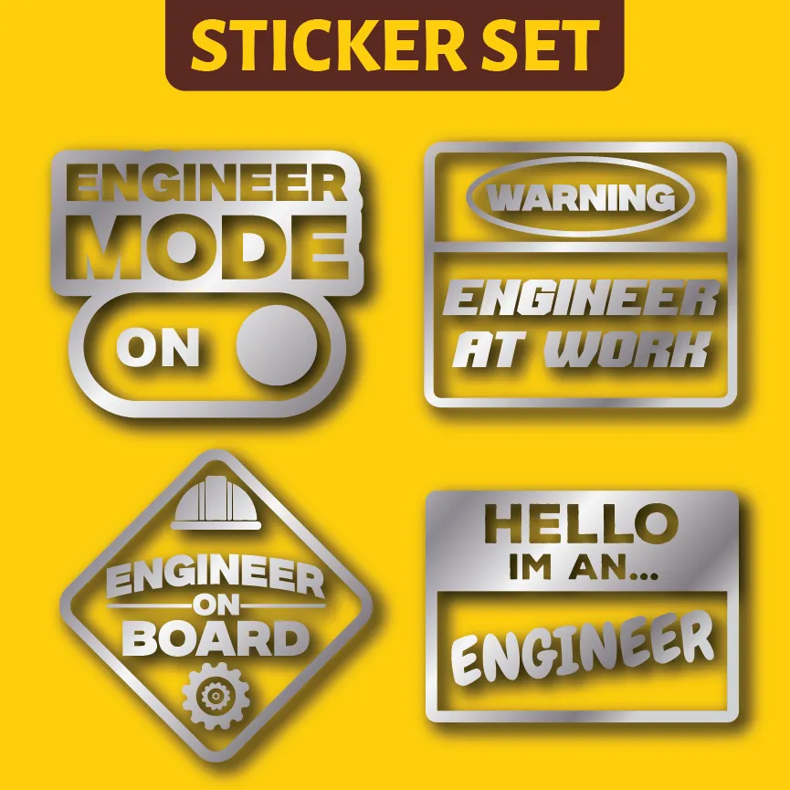 Vehicle Sticker: Engineer Set