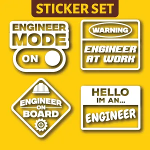 Vehicle Sticker: Engineer Set