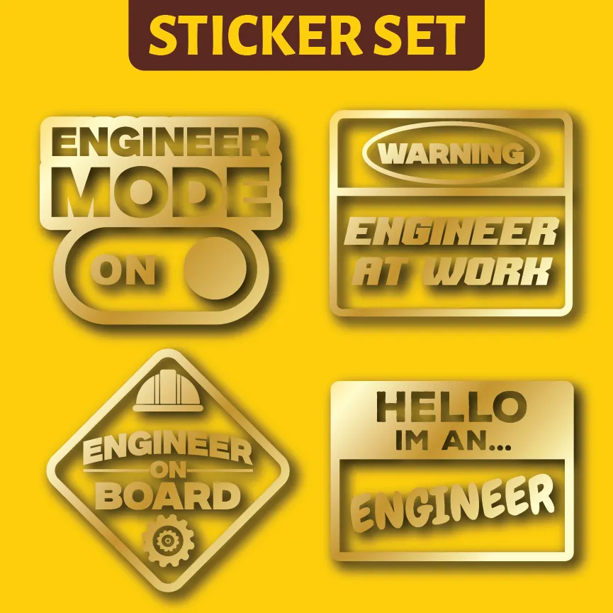 Vehicle Sticker: Engineer Set